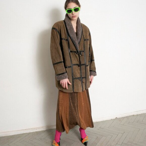 90s shearling sherpa jacket - Picture 10 of 10